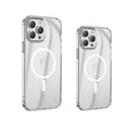 Transparent magnetic airbag protective case for iPhone 13 with Magsafe ring
