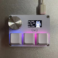 Magnetic axis numeric keyboard with Hall sensors, 0.96-inch IPS screen, customisable knob, and RGB backlight in Black, Pink, Silver, or White