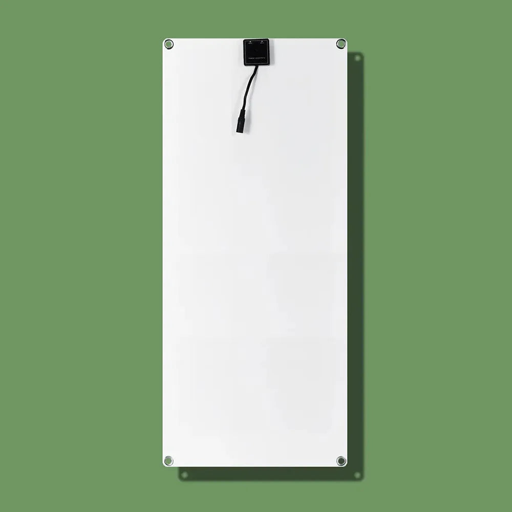 30W semi-flexible outdoor solar panel with USB charging ports for mobile devices