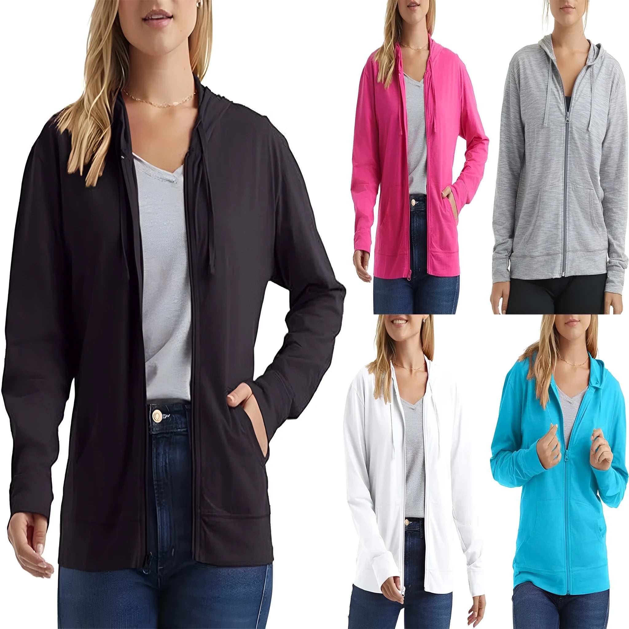 Loose-fit solid colour pullover hoodie with a hood and long sleeves, shown in grey.