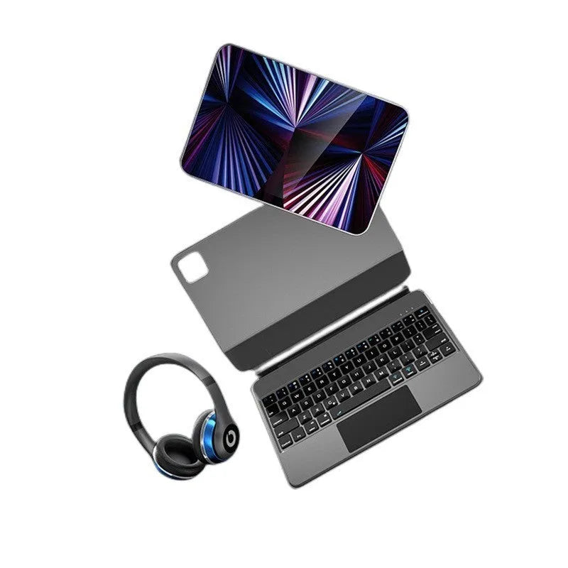 Bluetooth magnetic keyboard case with protective sleeve for 11-inch iPad tablets in five colour options