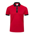 Business casual lapel t-shirt in viscose and polyester blend fabric with short sleeves and regular fit