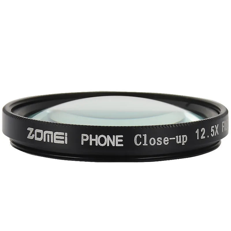 37mm aluminium smartphone macro lens with clip for 12.5x close-up photos
