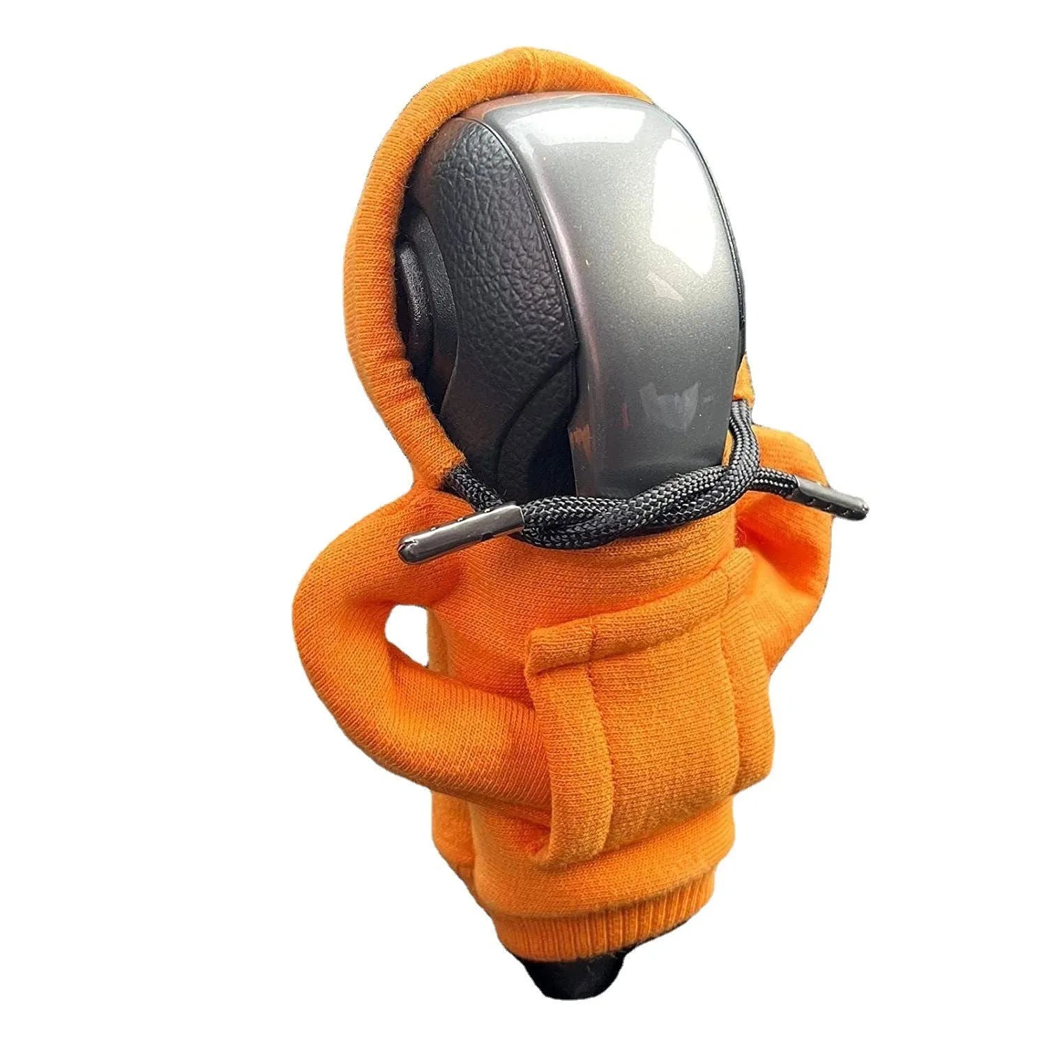 Gear shift knob hoodie cover in multiple colours showing 13x8cm dimensions and cloth material