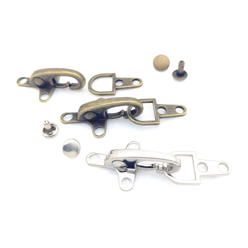 Alloy metal aircraft buckle decoration measuring 5.85cm in bronze gold gun silver finishes