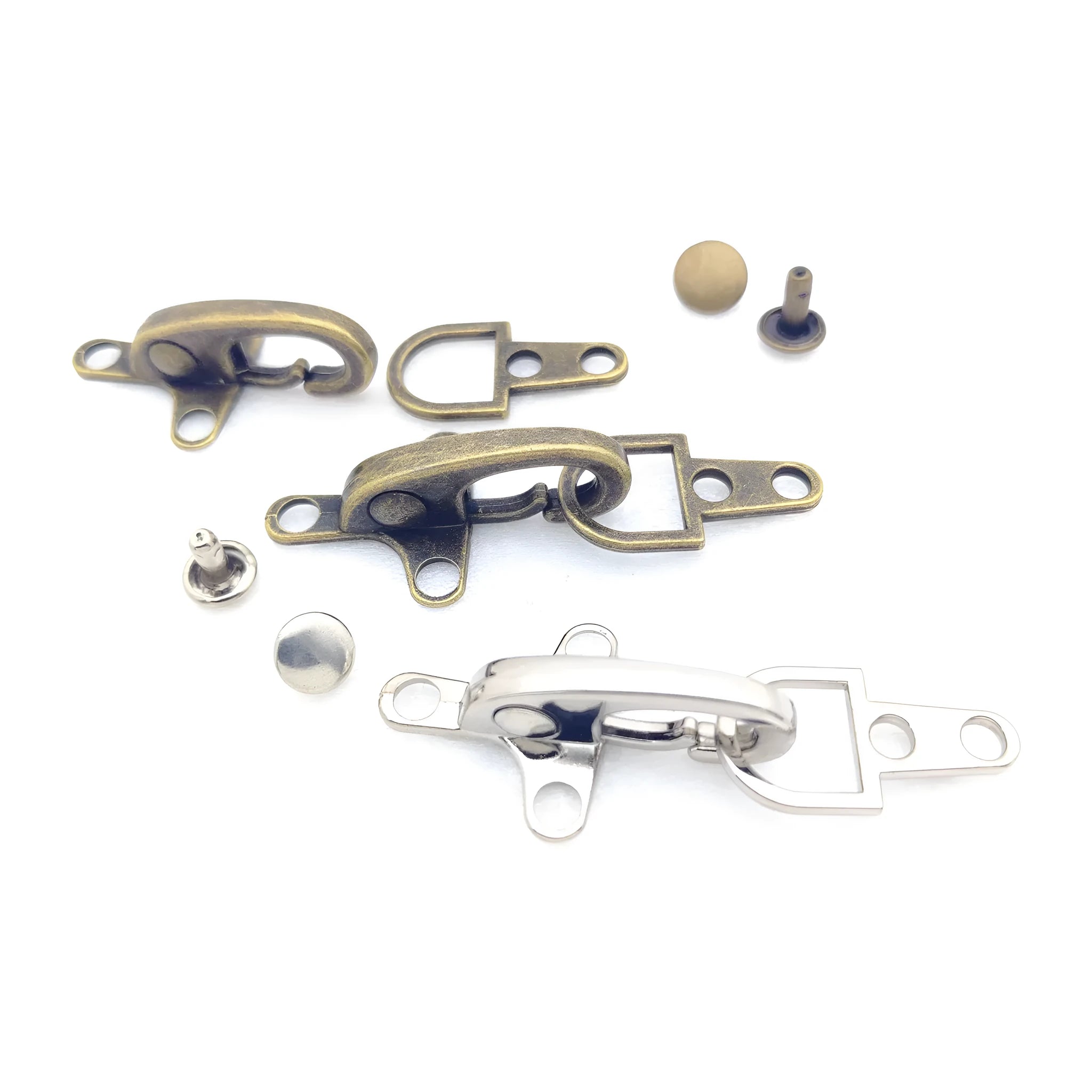 Alloy metal aircraft buckle decoration measuring 5.85cm in bronze gold gun silver finishes