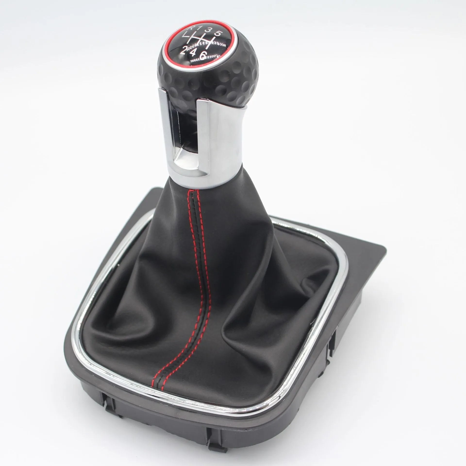 Leather gear lever handball for Golf cars with 12mm installation hole and dust-sealing design
