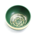 Handmade Himalayan singing bowl measuring 7.8cm diameter in seven colour options for yoga meditation