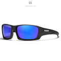 Ultralight polarised sports sunglasses with TR90 frame and silicone nose pads in assorted colours.