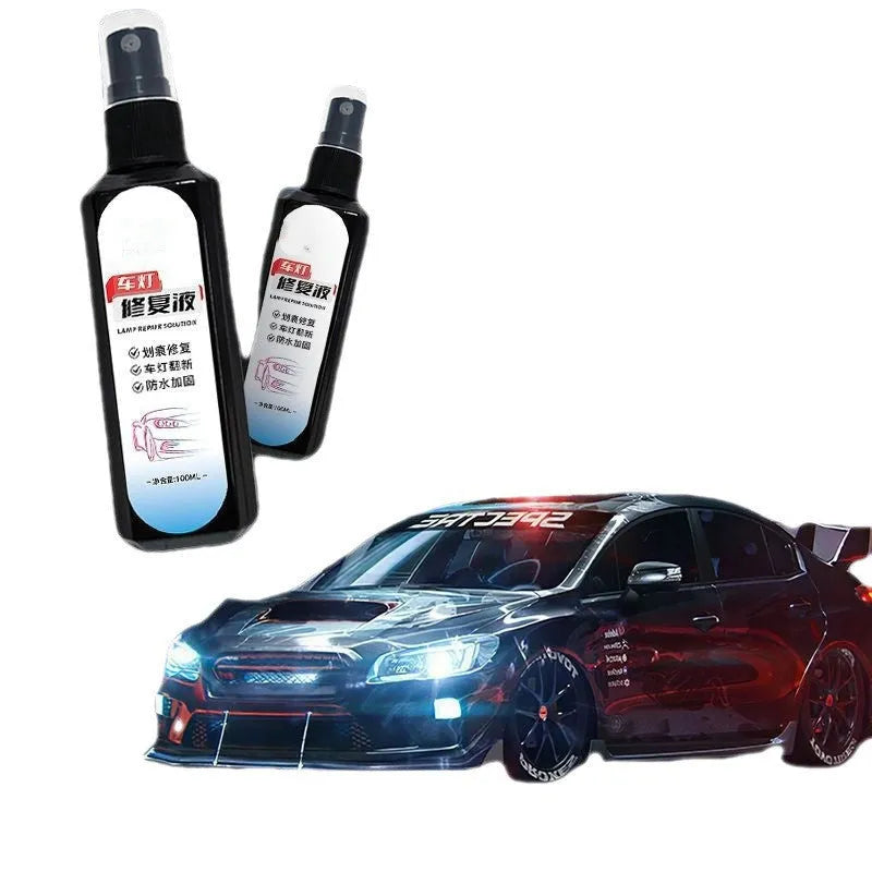 100ml bottle of car headlight repairing liquid for plastic headlight restoration and oxidation removal