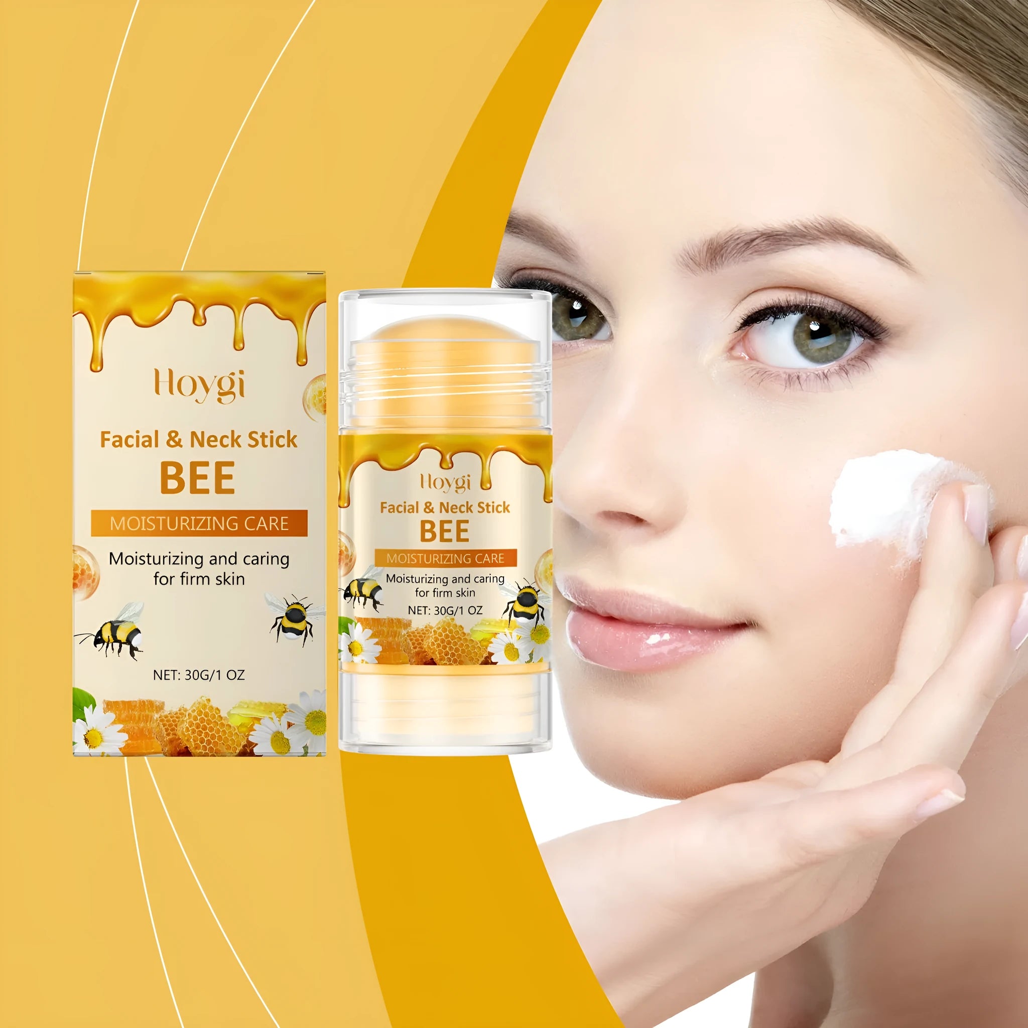 30g moisturising facial essence stick with beeswax and natural extracts including chamomile and aloe vera