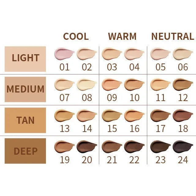 Concealer liquid pen in 24 colour options for waterproof, sweatproof coverage on nose and side shadows