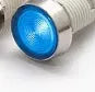 10mm stainless steel edge plastic indicator light with wire flat end metal in multiple colours