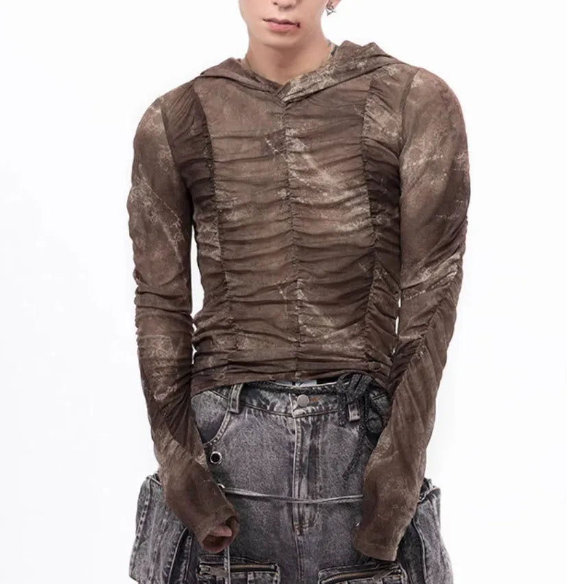 Boys lightweight ice silk bottoming shirt for printing pleating inner wear sets in picture colour.