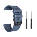 26mm black silicone watch strap for Jiaming watches with sports style design