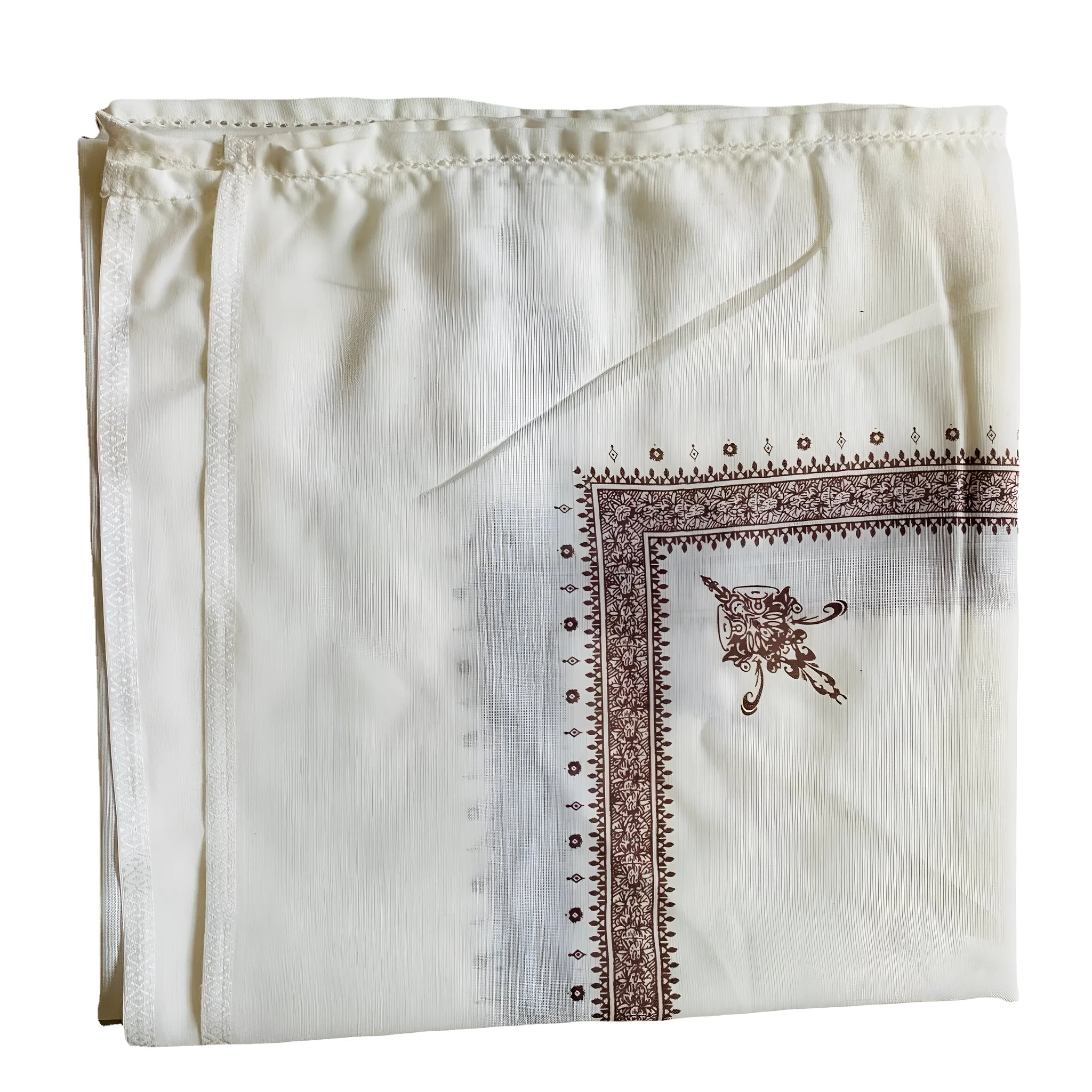Large square printed polyester scarf showing one of six available colours