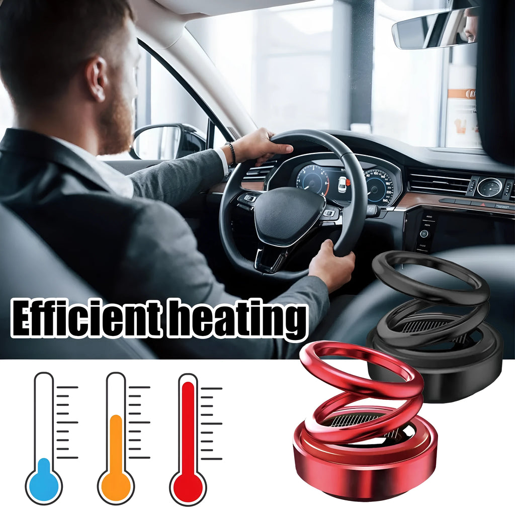 Portable miniature vibration radiator for car heat dissipation in black or red colour