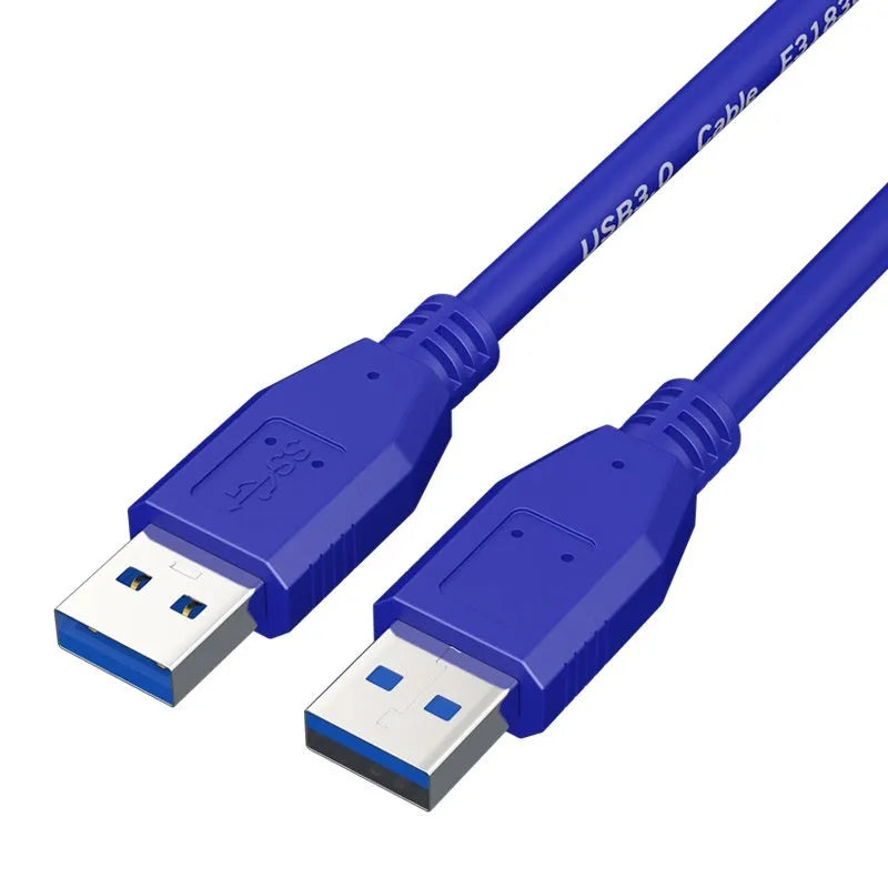 USB 3.0 public-to-public data cable for mobile hard disk boxes with nickel-plated connectors showing length options