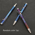Titanium alloy bolt action pen with a colourful phantom finish and a gun-style bolt handle.