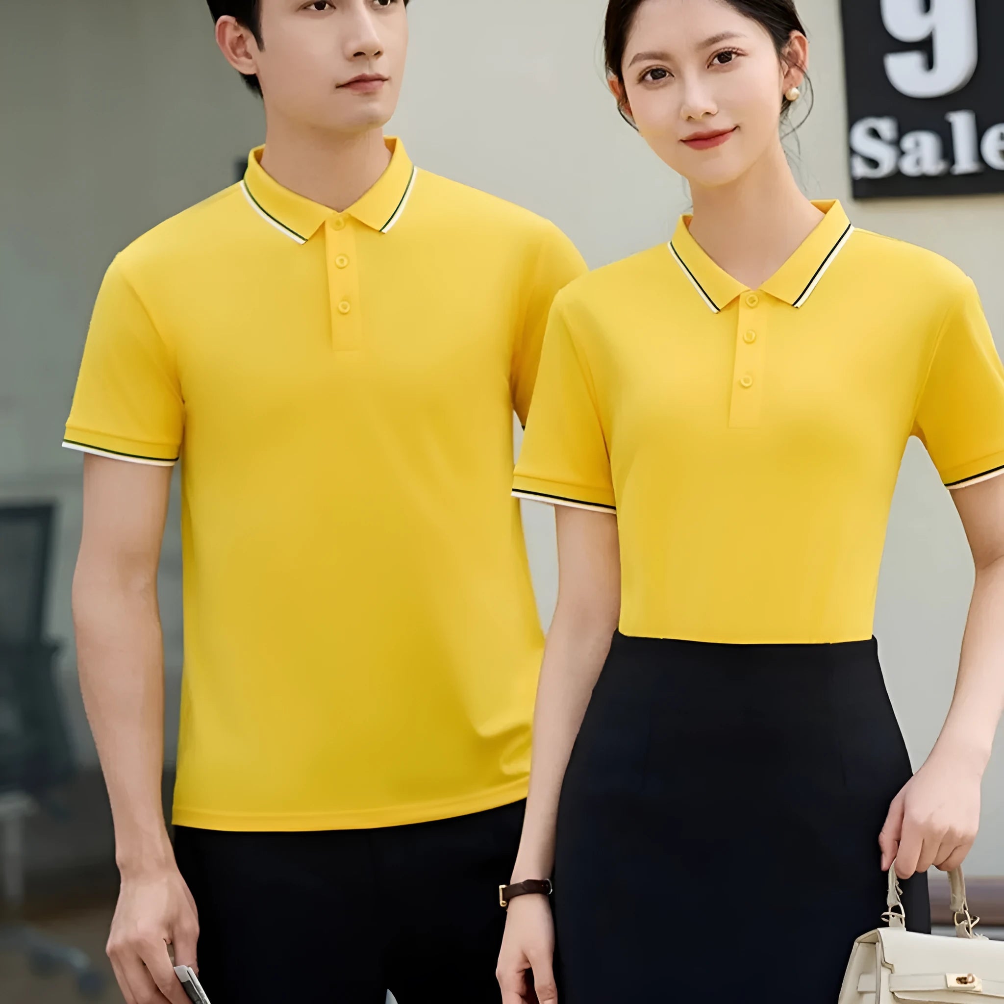 Ice Ion lapel short sleeve polo shirt in a straight pullover style, shown in multiple colour options.