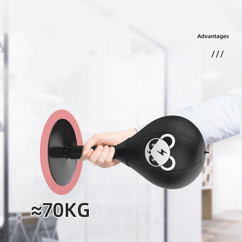 Tabletop boxing speed ball with 15cm inflatable ball on suction cup base for desk stress relief training