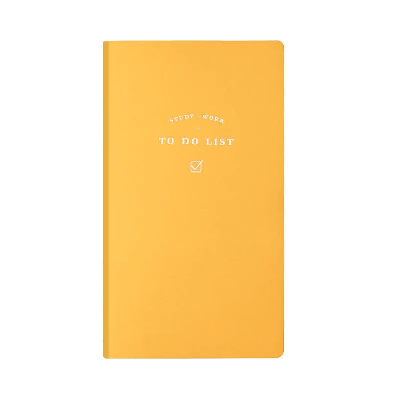 Simple style portable todo list notebook with PU cover in macaron colours and 96 sheets of eye protection paper