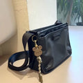 Oxford cloth unisex crossbody bag with retro small square design in trendy cool colour