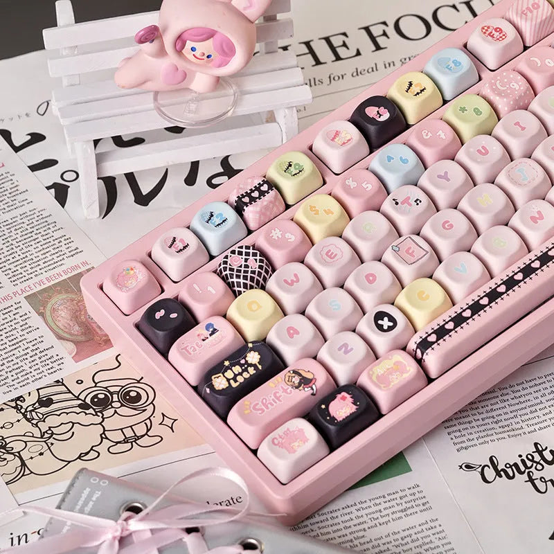 Shugo Chara MOA PBT keycap with five-sided sublimation printing, 32 x 20 x 12 mm single mechanical keyboard keycap