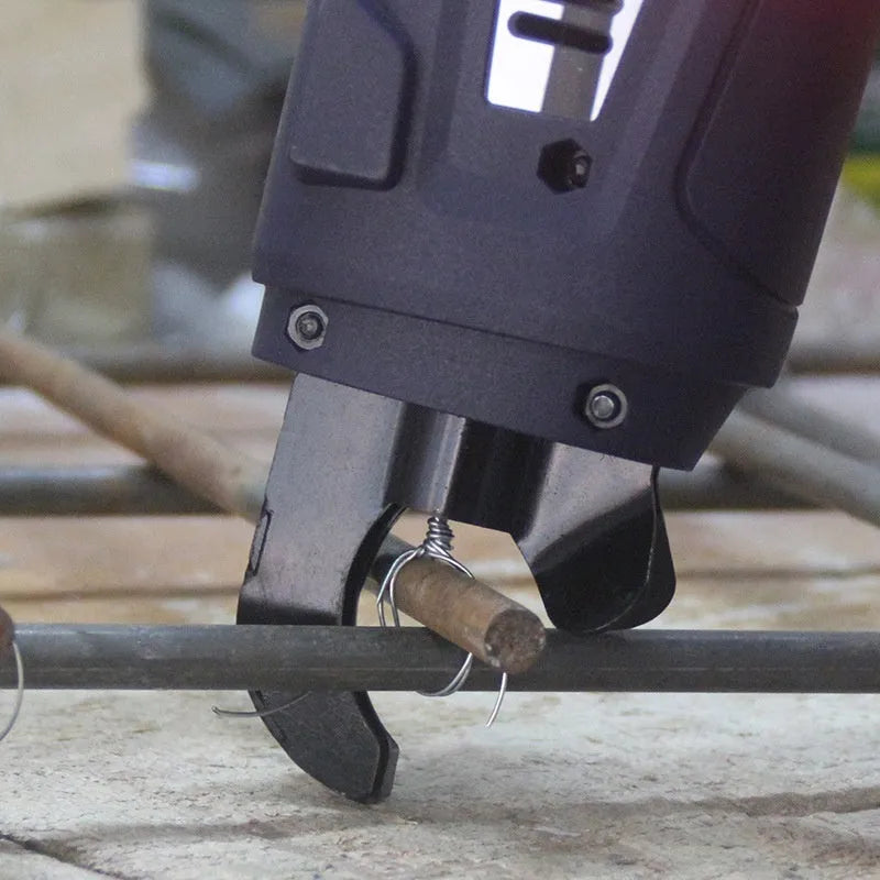 Electric steel bar tying machine for construction site rebar binding with battery and charger