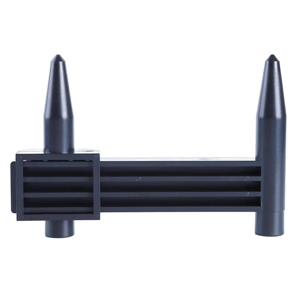Electronic digital caliper hole distance measuring tool showing digital display with 180mm range for wheel hub measurements