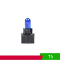 T5 12 volt 1.2 watt car dashboard indicator light bulb in six colours