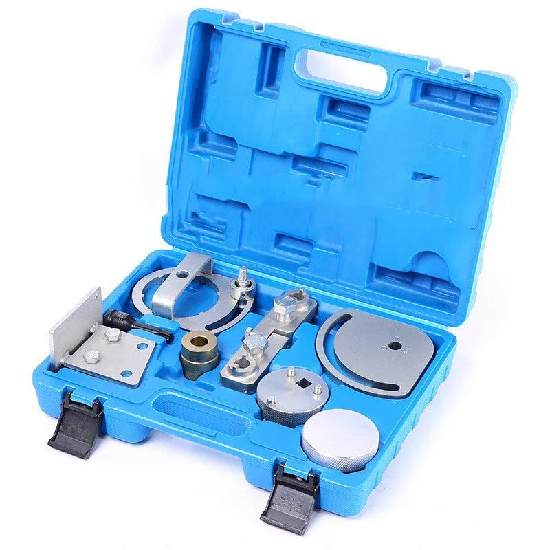 Land Rover Rover 2 Volvo T6 engine timing tool set with 8 carbon steel pieces for camshaft alignment