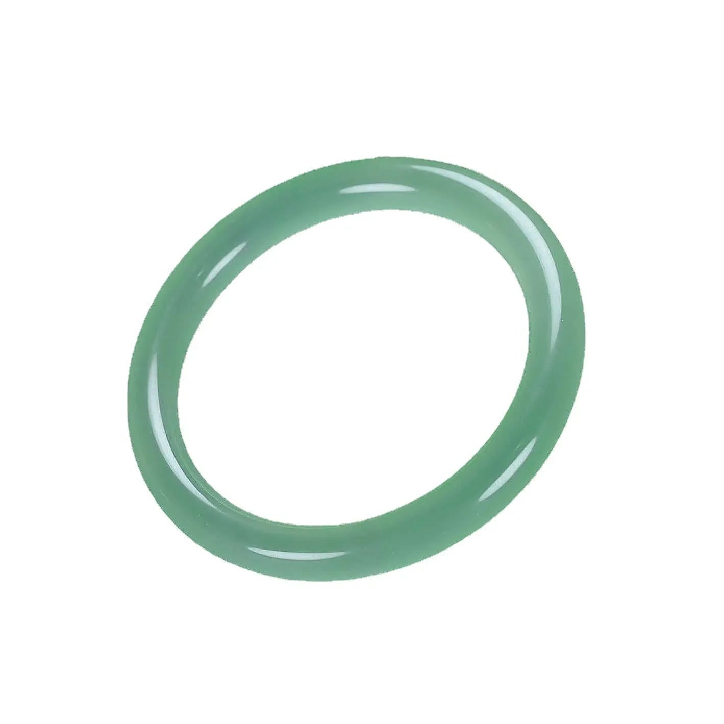 Women's jade bracelet with ice-like emerald appearance and floating flower patterns in multiple colour options