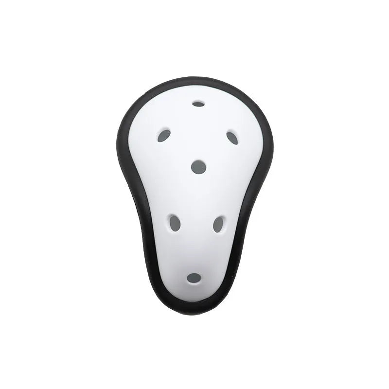 Rubber genital protector for hockey, rugby, boxing, Sanda, and fighting sports in adult and children's sizes