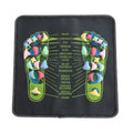 Cobblestone foot massage mat made of PVC, 35x35cm, in picture colour