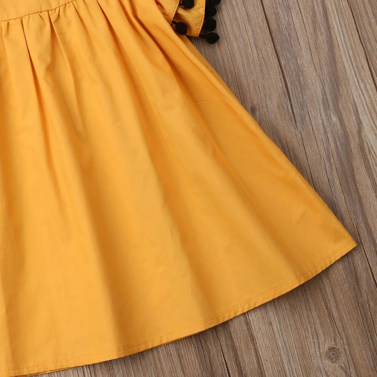 Orange sleeveless girls' dress in sizes 12M 2T 3T 4T 5T for children and newborn clothing