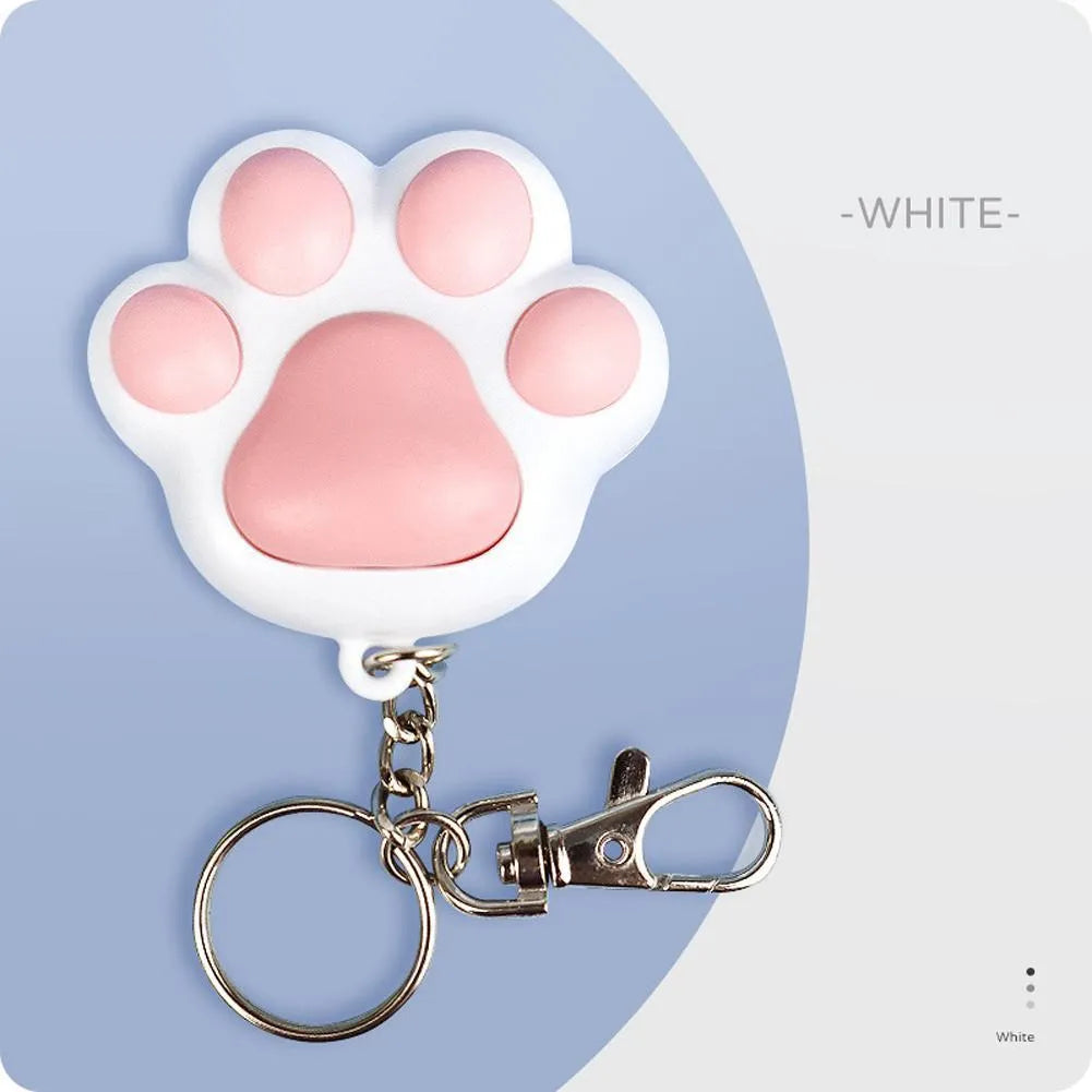 Pink and black infrared teaser toy for cats with key chain, measuring 5cm with USB charging port