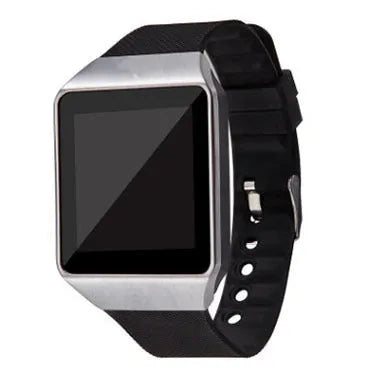 Smart watch with 1.44-inch touch screen, Bluetooth call, 380MAH battery, on wrist strap in black colour