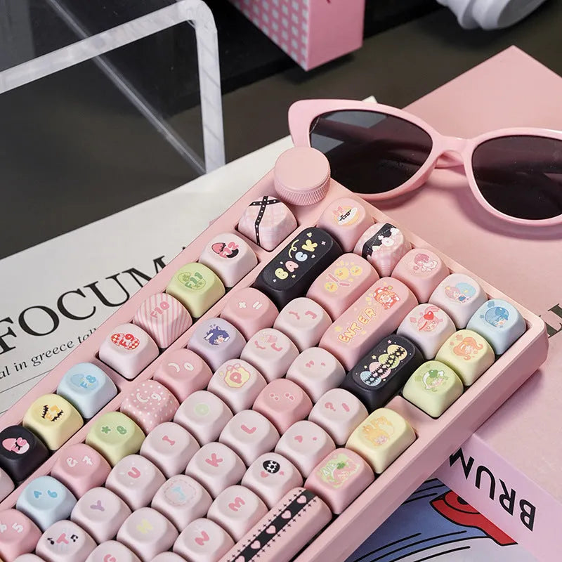 Shugo Chara MOA PBT keycap with five-sided sublimation printing, 32 x 20 x 12 mm single mechanical keyboard keycap