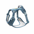 Adjustable dog chest harness with hand holding rope in avocado green colour