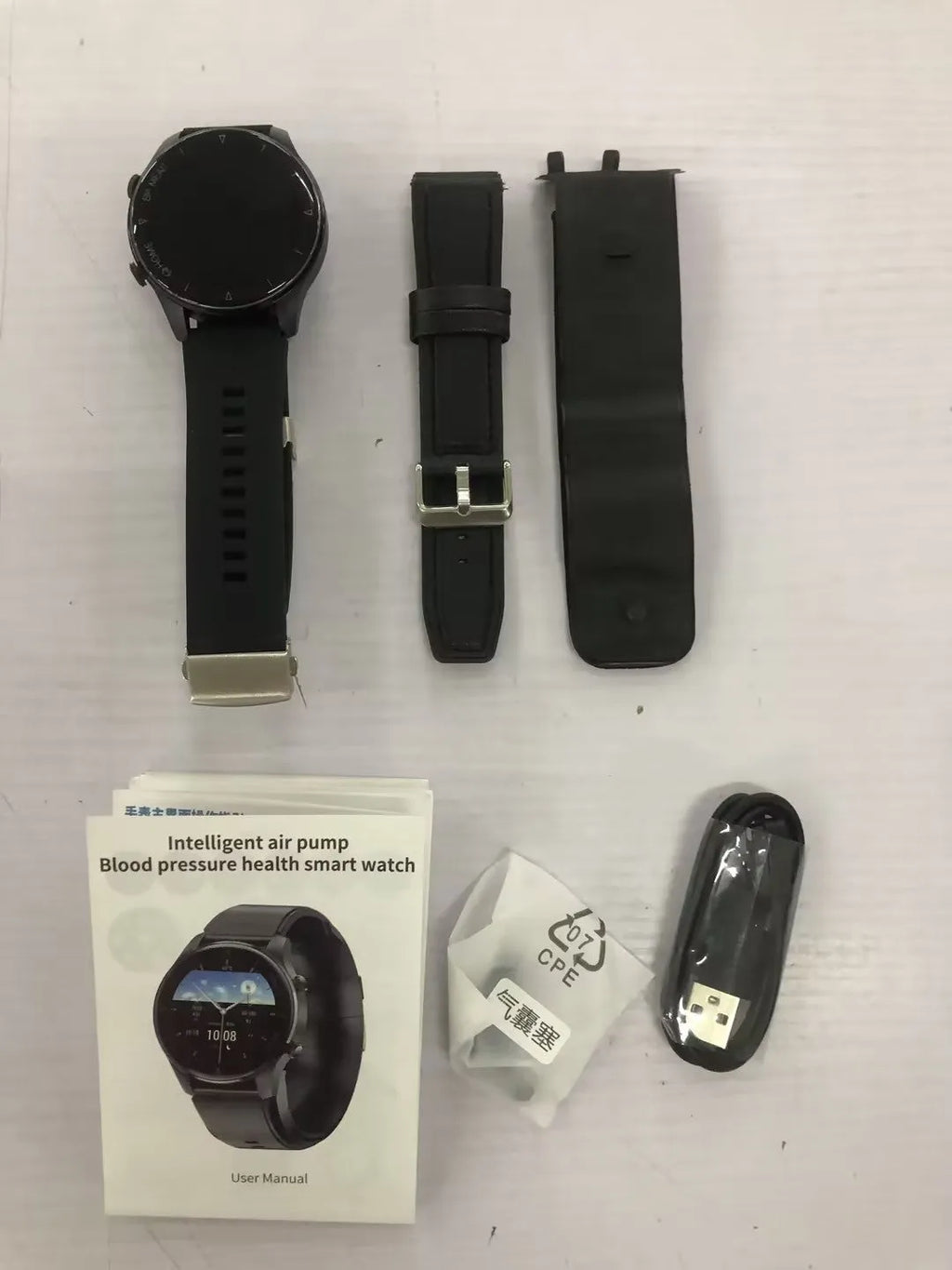 Health smart watch with 1.3 inch colour screen, TPU strap and blood oxygen, blood pressure and heart rate tracking