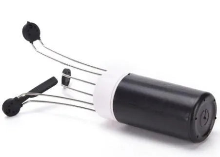 White and black wireless automatic kitchen stirrer blender with three speed buttons
