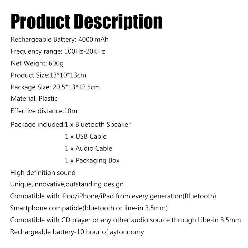 Skull Wireless Bluetooth Speaker in black, blue, gold, matte black, rose, or silver with compact design