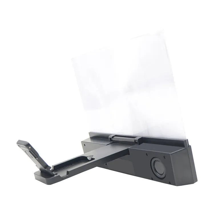 L2 model mobile phone screen amplifier with 12-inch acrylic lens and black ABS plastic housing