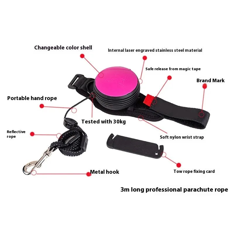 Pet Holding Hands automatic retractable dog leash in vibrant orange with 3-metre length and explosion-proof design