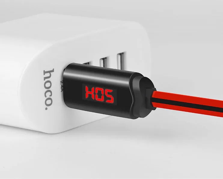 1m fast charging data cable with Micro USB, 8PIN, and Type-C options in red or white