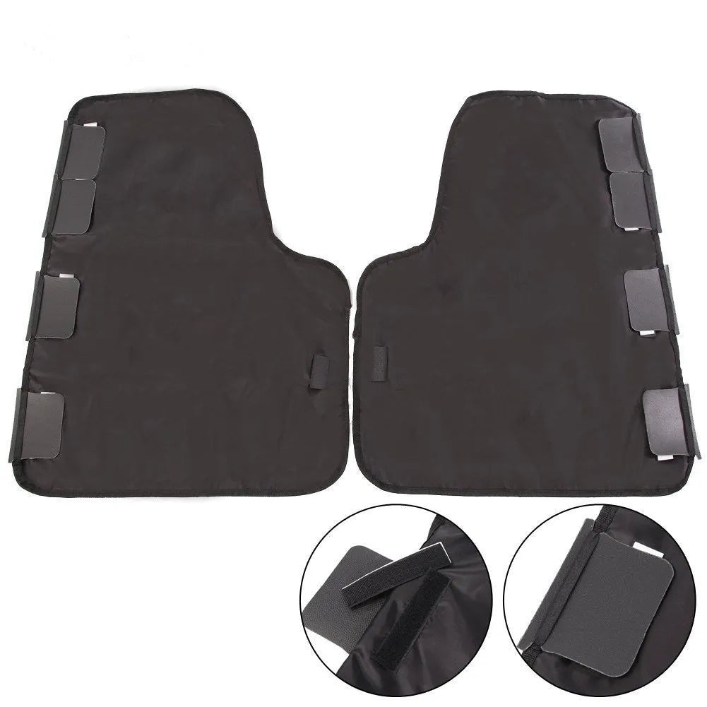 Suede car door mat in black, grey or khaki, 71x56cm rear seat protective cover for dogs