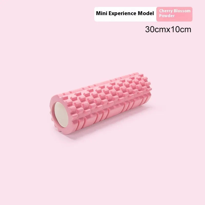 EVA foam roller in multiple colours showing 30cm and 33cm diameter options with different lengths