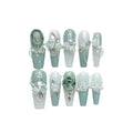 Women's camellia gradient chain nail armour set with bow and butterfly patterns, sizes XS to L, for hot girl or simple style nail art