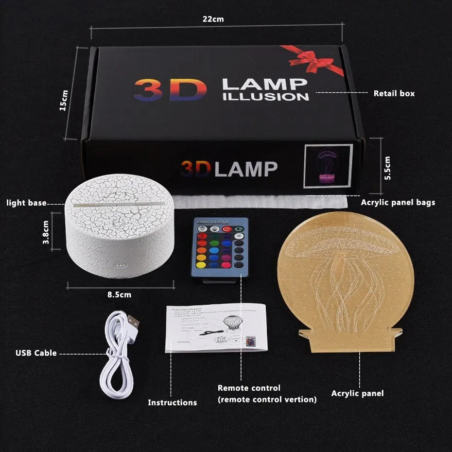 Cartoon airplane-shaped LED night light with touch control and slim acrylic shade.